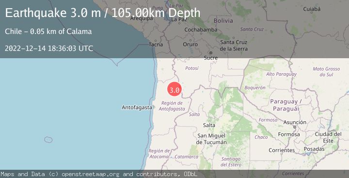 Map of ANTOFAGASTA, CHILE