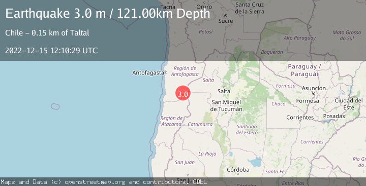 Map of ANTOFAGASTA, CHILE