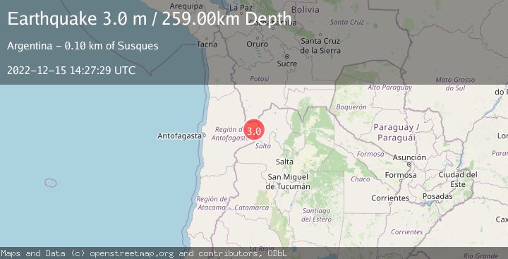 Map of ANTOFAGASTA, CHILE