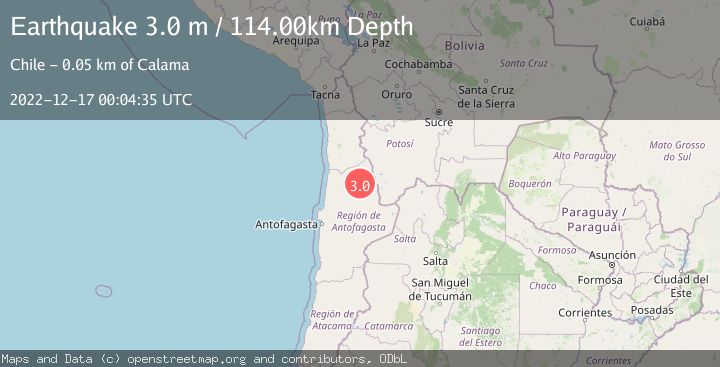 Map of ANTOFAGASTA, CHILE