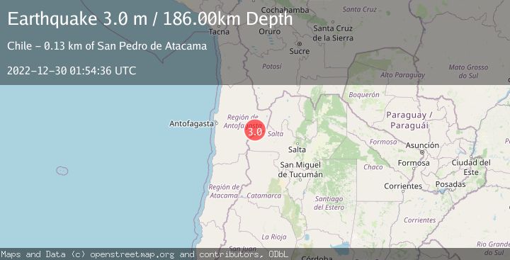 Map of ANTOFAGASTA, CHILE