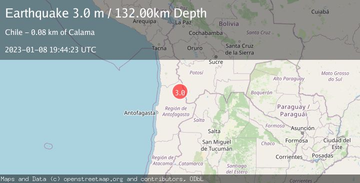 Map of ANTOFAGASTA, CHILE