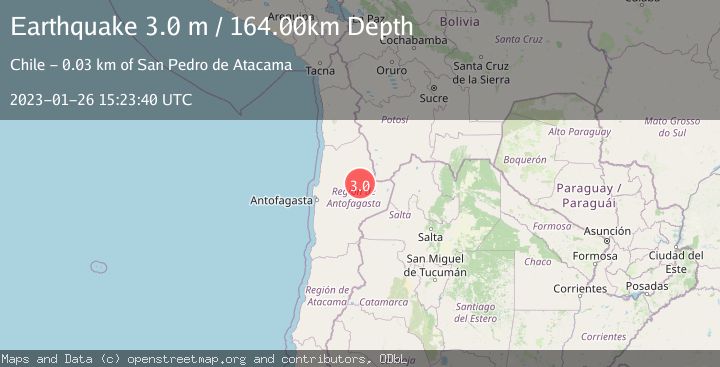 Map of ANTOFAGASTA, CHILE