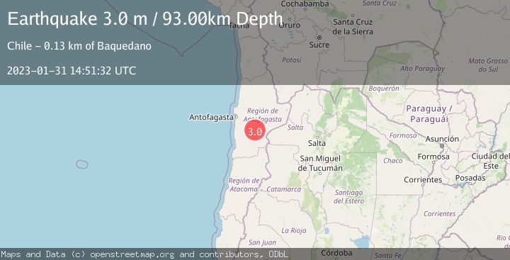 Map of ANTOFAGASTA, CHILE