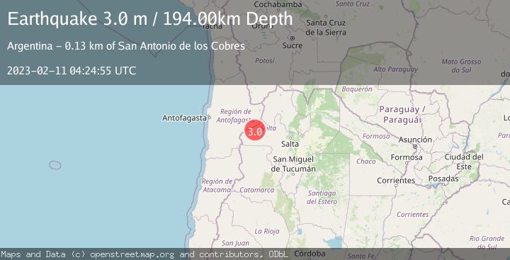 Map of SALTA, ARGENTINA
