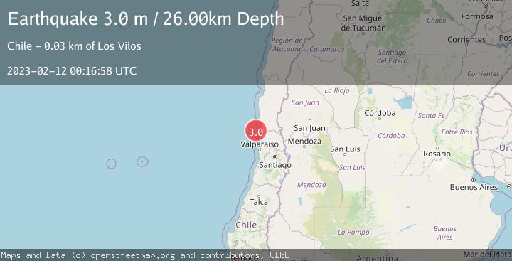 Map of OFFSHORE COQUIMBO, CHILE
