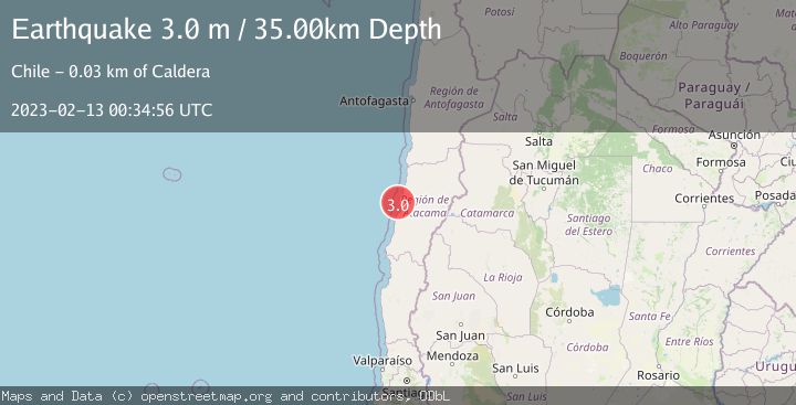 Map of OFFSHORE ATACAMA, CHILE