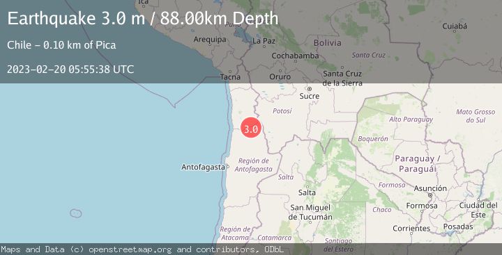 Map of ANTOFAGASTA, CHILE