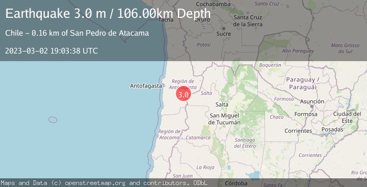 Map of ANTOFAGASTA, CHILE