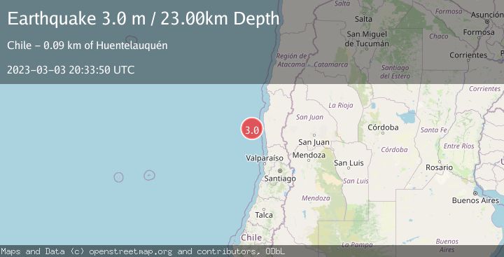 Map of OFFSHORE COQUIMBO, CHILE