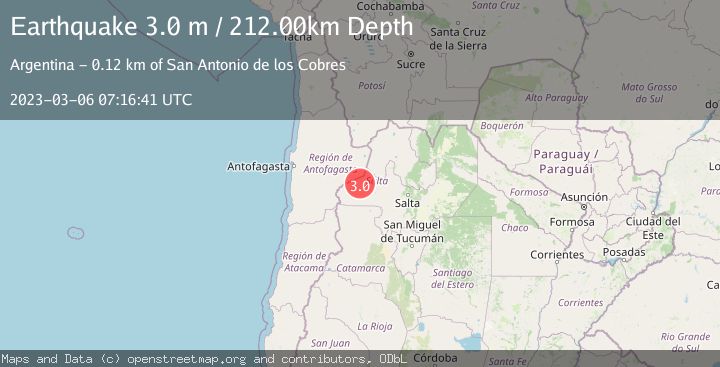 Map of SALTA, ARGENTINA