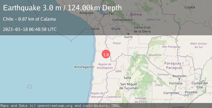 Map of ANTOFAGASTA, CHILE