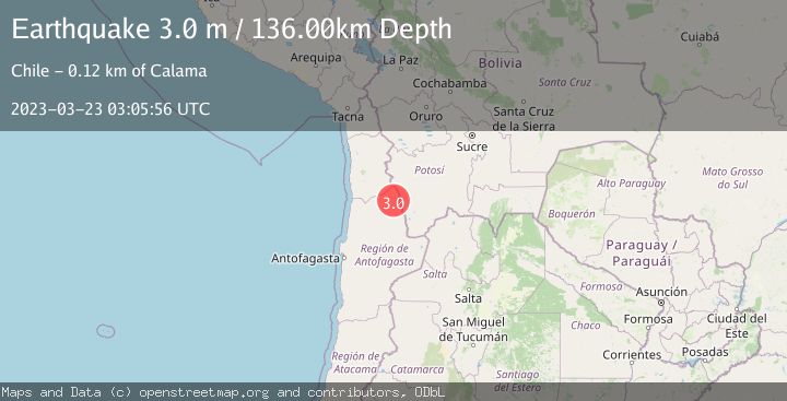 Map of ANTOFAGASTA, CHILE