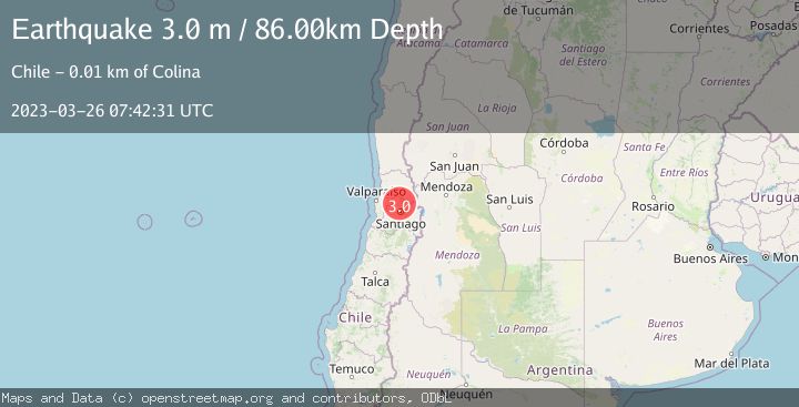 Map of REGION METROPOLITANA, CHILE