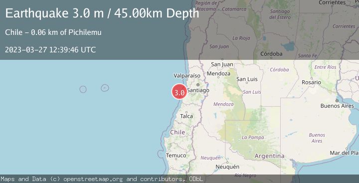 Map of OFFSHORE O'HIGGINS, CHILE