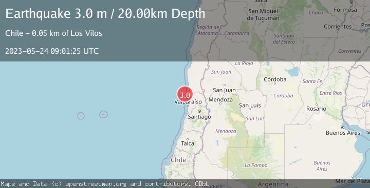 Map of OFFSHORE VALPARAISO, CHILE