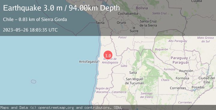 Map of ANTOFAGASTA, CHILE