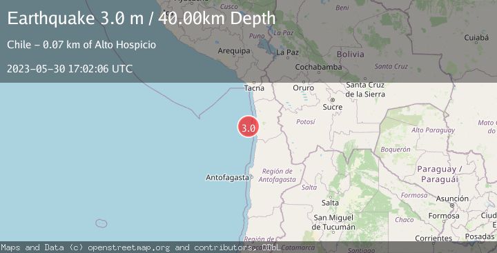 Map of OFFSHORE TARAPACA, CHILE