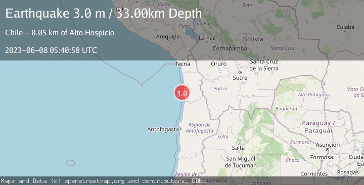 Map of OFFSHORE TARAPACA, CHILE
