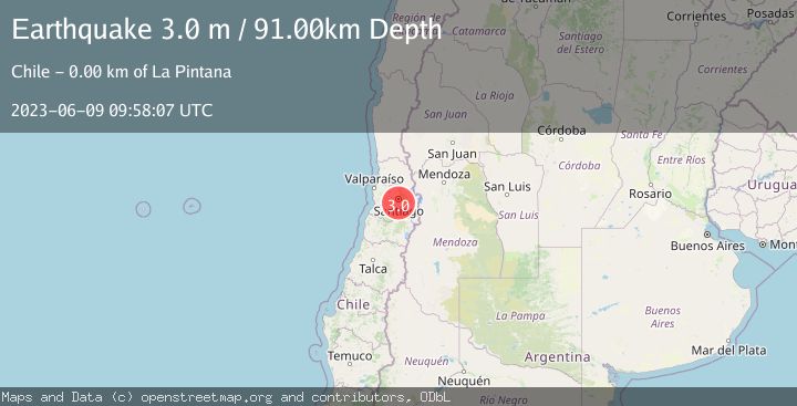Map of REGION METROPOLITANA, CHILE