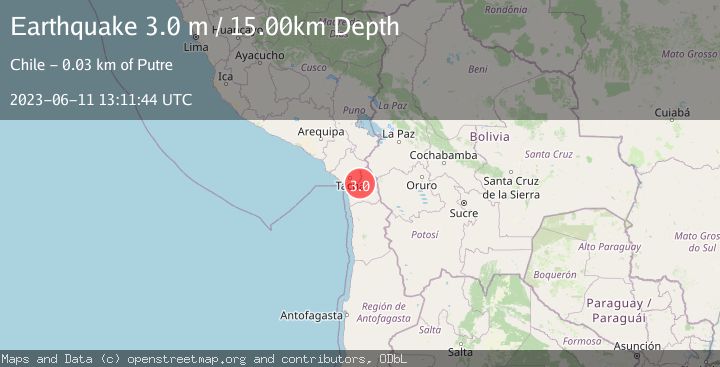 Map of TARAPACA, CHILE