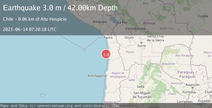 Map of OFFSHORE TARAPACA, CHILE