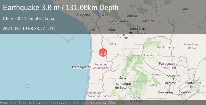 Map of ANTOFAGASTA, CHILE