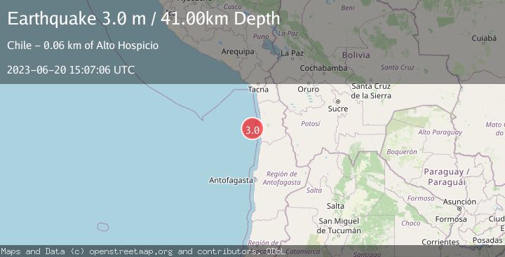 Map of OFFSHORE TARAPACA, CHILE