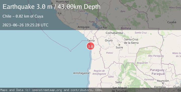 Map of OFFSHORE TARAPACA, CHILE