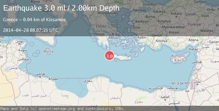 Map of CRETE, GREECE
