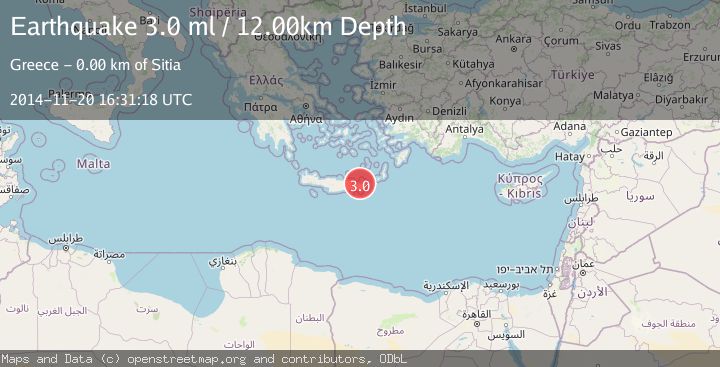 Map of CRETE, GREECE