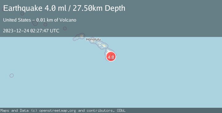 Map of ISLAND OF HAWAII, HAWAII