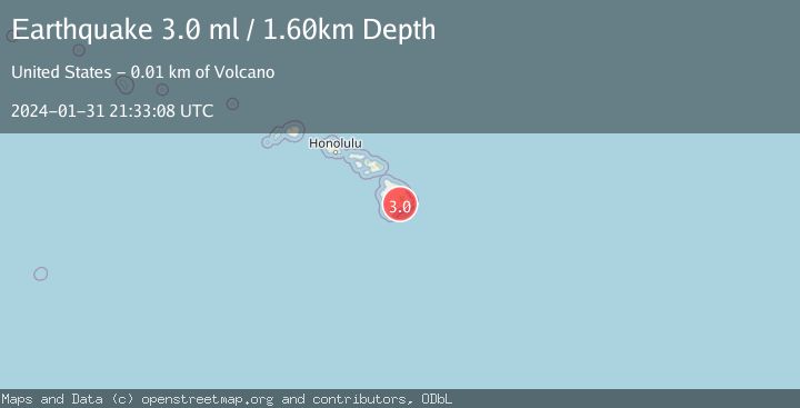 Map of ISLAND OF HAWAII, HAWAII