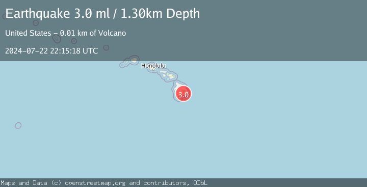 Map of ISLAND OF HAWAII, HAWAII