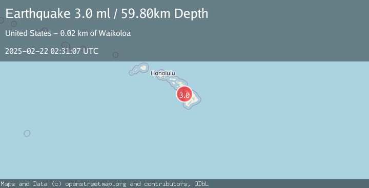 Map of ISLAND OF HAWAII, HAWAII