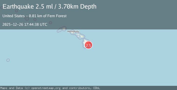 Map of ISLAND OF HAWAII, HAWAII