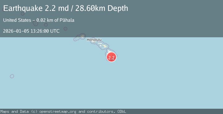 Map of ISLAND OF HAWAII, HAWAII