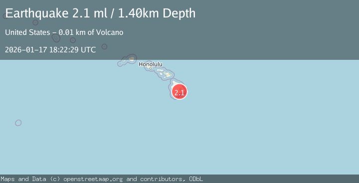 Map of ISLAND OF HAWAII, HAWAII