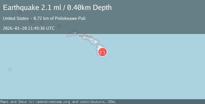 Map of ISLAND OF HAWAII, HAWAII
