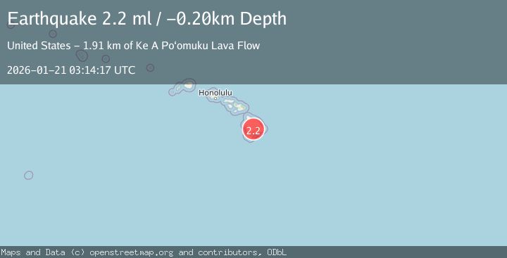 Map of ISLAND OF HAWAII, HAWAII