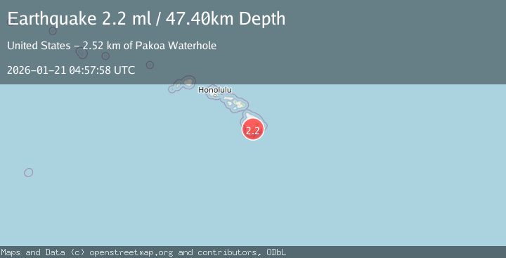 Map of ISLAND OF HAWAII, HAWAII