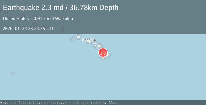 Map of ISLAND OF HAWAII, HAWAII