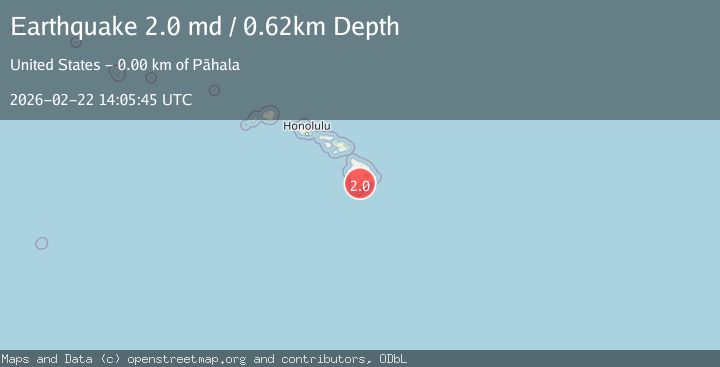 Map of ISLAND OF HAWAII, HAWAII