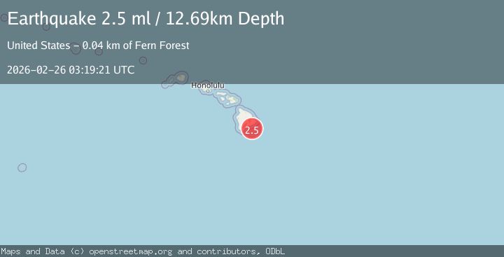 Map of ISLAND OF HAWAII, HAWAII