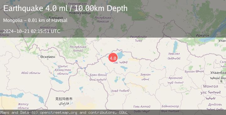 Map of RUSSIA-MONGOLIA BORDER REGION