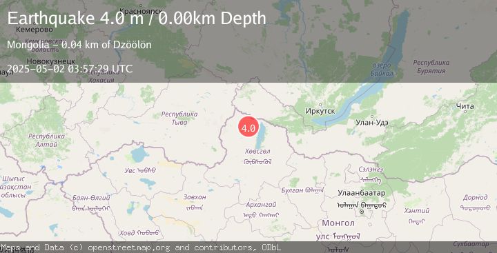 Map of RUSSIA-MONGOLIA BORDER REGION