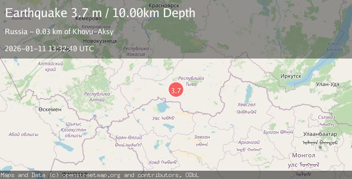 Map of SOUTHWESTERN SIBERIA, RUSSIA