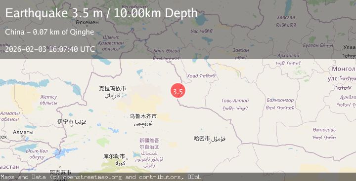 Map of NORTHERN XINJIANG, CHINA