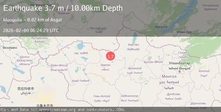 Map of RUSSIA-MONGOLIA BORDER REGION