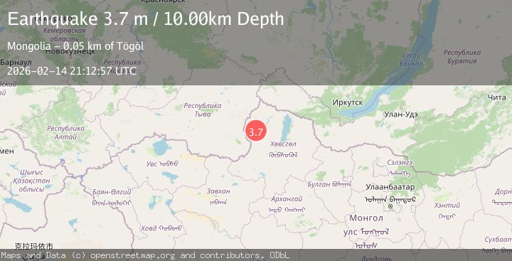 Map of RUSSIA-MONGOLIA BORDER REGION